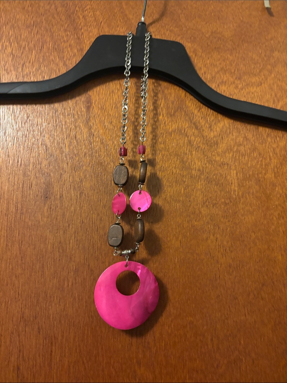 Women’s Pink Statement Pendant Necklace - Brand:
